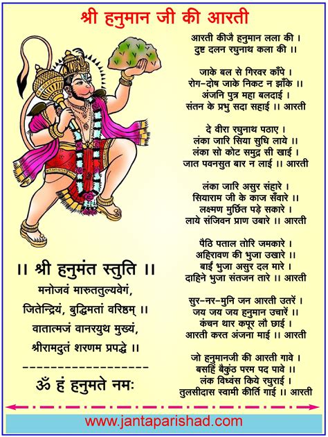 hanuman aarti in hindi lyrics