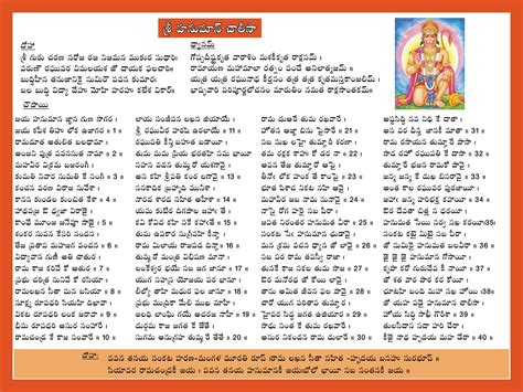 hanuman chalisa meaning in telugu