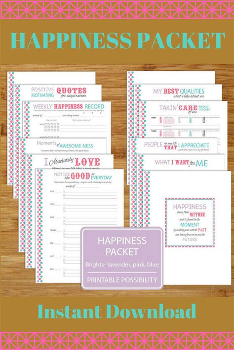 Happiness Printable Worksheets