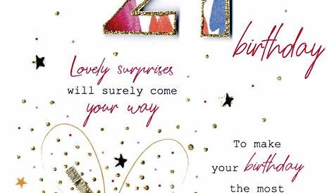 21st Birthday Female Greeting Card One Lump or Two Range | Cards | Love