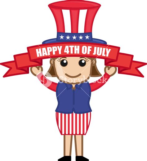 Happy 4th of july cartoon images