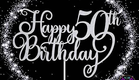 50 Birthday Cake Topper 50th Birthday Cake Topper Fifty - Etsy | 50th
