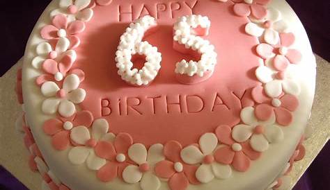 65th Birthday Cake CB-RC005 – Cake Boutique