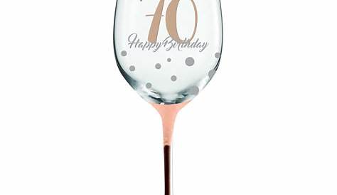 Happy 70th Birthday Etched Stemmed Wine Glass 16oz 70th | Etsy