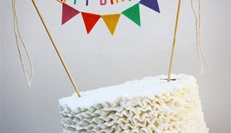 Personalized Cake Banner, Birthday Cake Banner, Custom Cake Banner