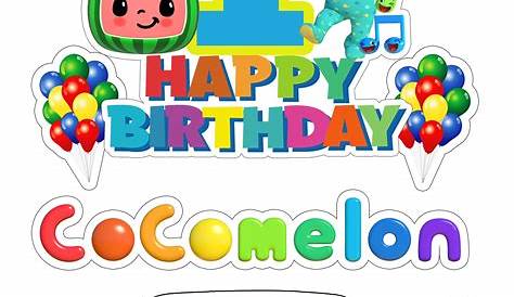 Cocomelon Cake Topper Printable Free