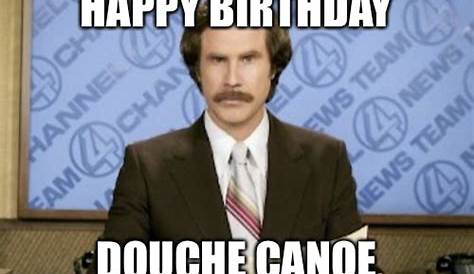Happy Birthday Douche Canoe Ass Hat Twat Waffle Haha Humor Funny Wine