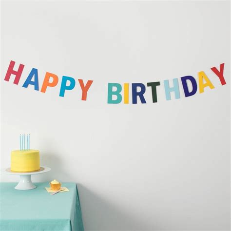 Happy Birthday Garland By Rosie and the Boys