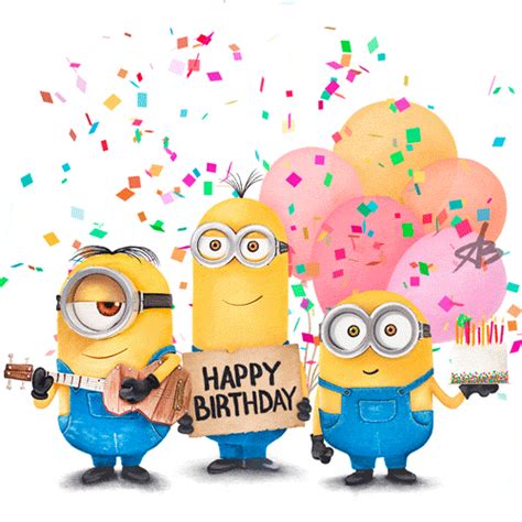 Happy Birthday Minions Gif Images
