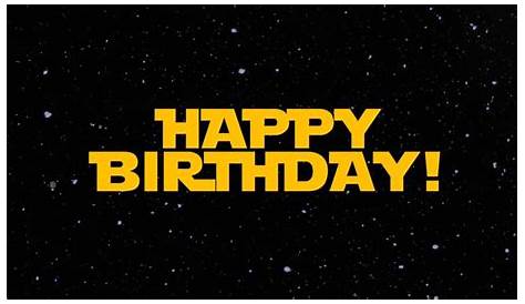 Happy birthday card for Star Wars fans | Star wars happy birthday