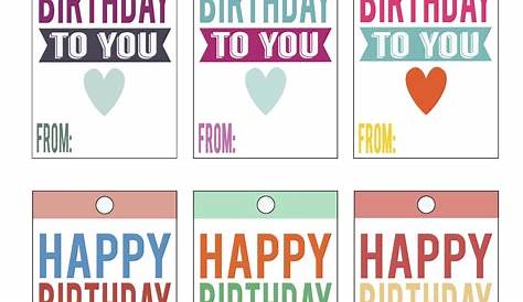 Free Printable Happy Birthday Tags Nikki's Plate Blog