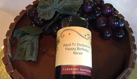 Happy Birthday wine and cake #birthday #birthday #greetings | Happy