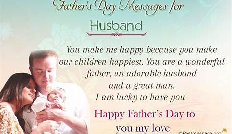 Happy Father's Day Message For Husband