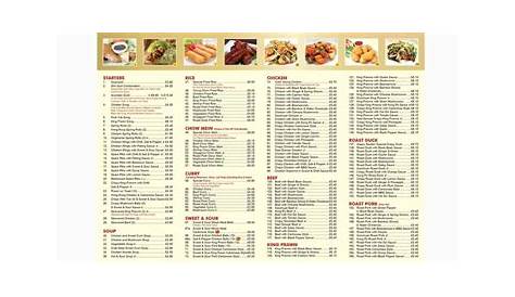 Happy Garden Menu, Menu for Happy Garden, Worcester Park