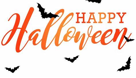 It Halloween costume Banner Clip art - Happy Halloween Text PNG Image