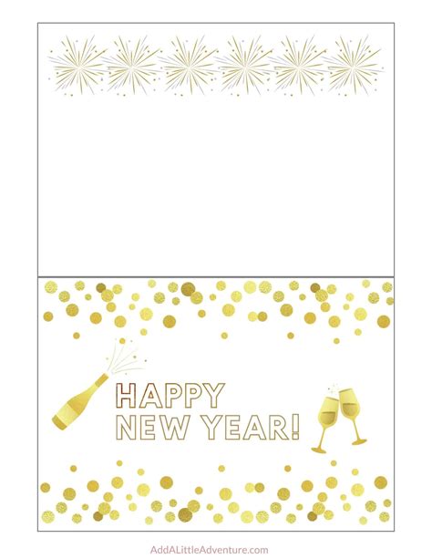 Happy New Year Cards Printable