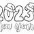 happy new year coloring pages 2023 printable