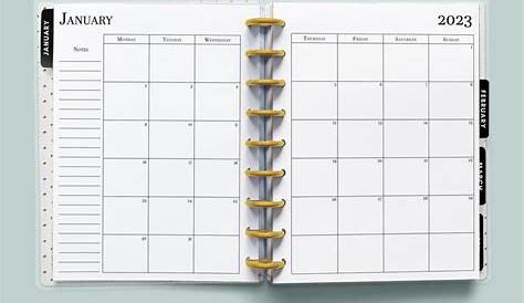 Dated 2023 Montly Planner 28 Pages 8.5x11 or A4, Printable with 2023