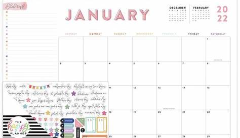 The Happy Planner Desk Calendar - Printable Word Searches