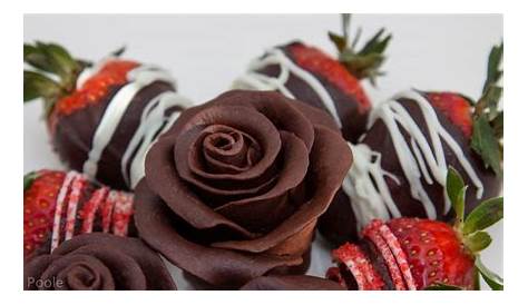 Happy Valentine's Day Roses And Chocolate Covered Strawberries