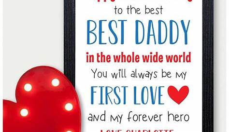 Happy Valentines Day Personalised Gifts for Daddy Unique Custom