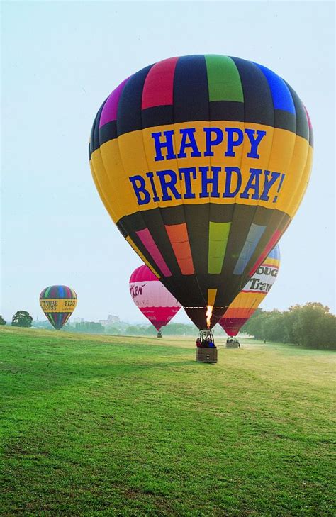 happy birthday air balloon