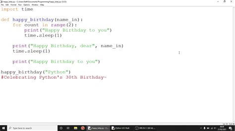 happy birthday code in python