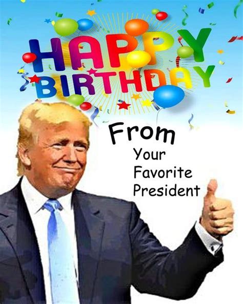 happy birthday from trump pics