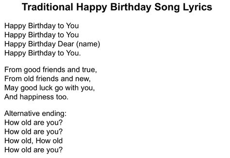happy birthday full song lyrics english