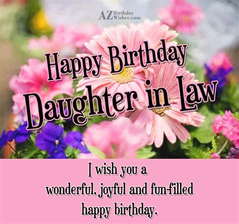 Birthday Wishes For Daughterinlaw