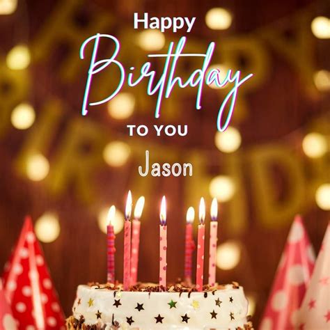 Download wallpapers Happy Birthday Jason, 4k, colorful balloon frame