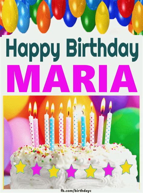happy birthday maria gif