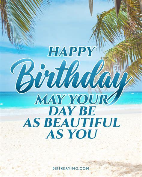 Birthday Decorations Tapestry, Happy Birthday Sign on the Tropical
