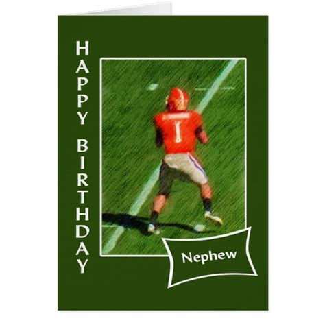 HAPPY BIRTHDAY NEPHEW Greetings card Male Football, Footie, Sport