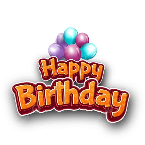 happy birthday png text effects