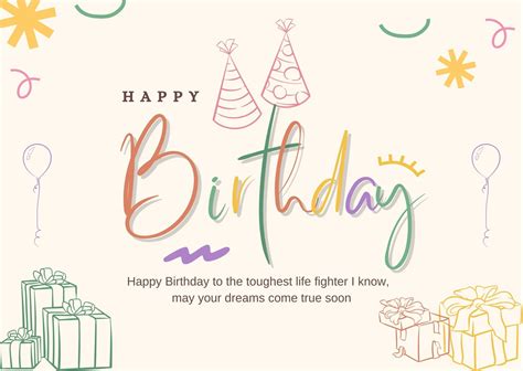 Happy Birthday Quick Message Printable Free