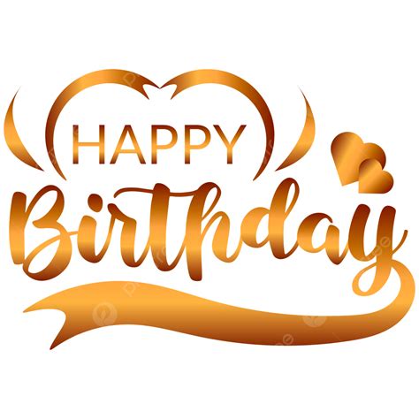 happy birthday text vector png