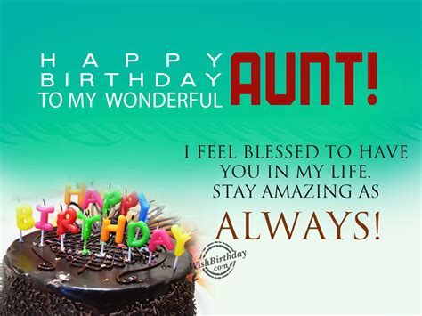 Happy Birthday to Aunt Wishes