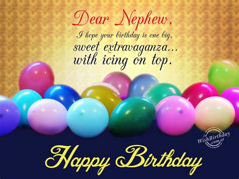 happy birthday wishes for nephew with name and photo