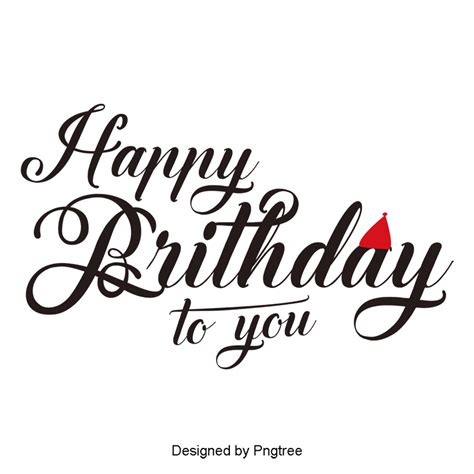 happy birthday wishes style text png
