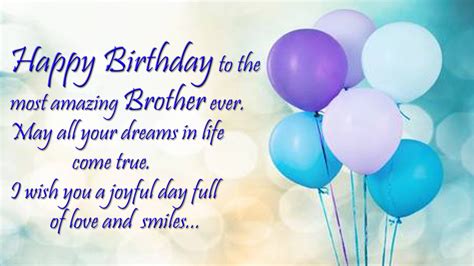 happy birthday wishes to your brother