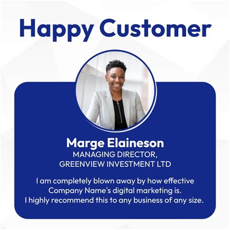 happy customer testimonial