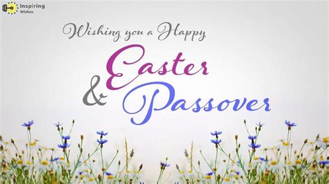 happy easter and passover wishes