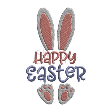 happy easter embroidery designs