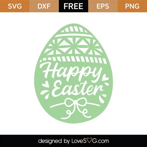 happy easter free svg