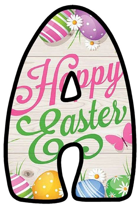 happy easter letters printable