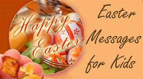 happy easter message for kids
