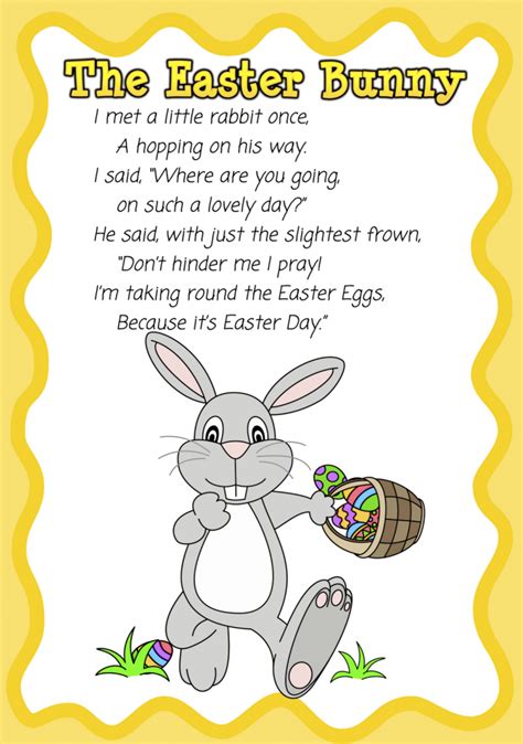 happy easter poem for kids