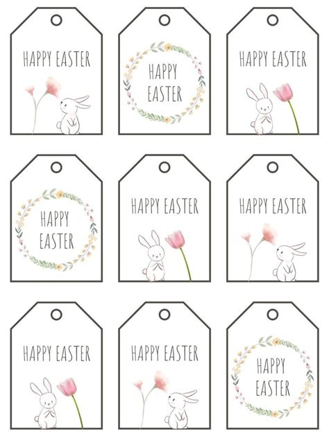 Happy Easter Tag Printable