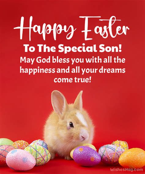 happy easter to my son and family